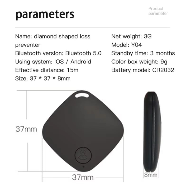 1Pc GPS Tracker for Car Mini Tracking Device Cell Phone Tracker Tag Key Child Finder Smart Tracker Vehicle Anti-Lost GPS Tracker